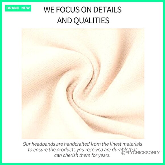 Polyester Spandex Wide Headbands Non-Slip Workout Turban Wrap main image 5